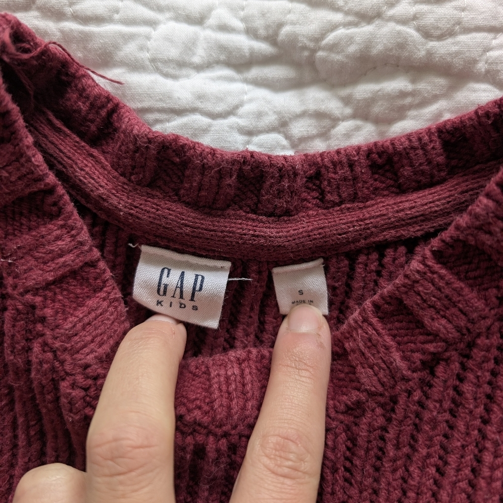 Gap Burgundy Sweater - Picture 4 of 4